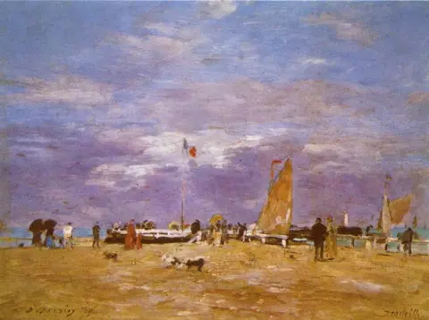 The Deauville pier - 1869