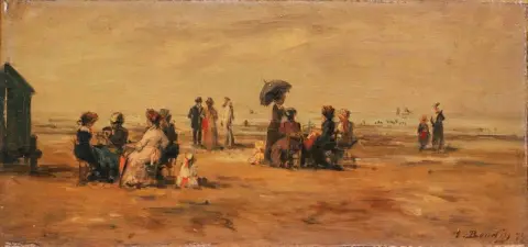 The beach at Trouville - 1868