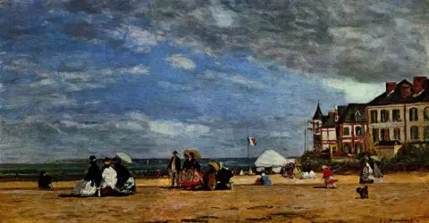 Trouville beach - 1864