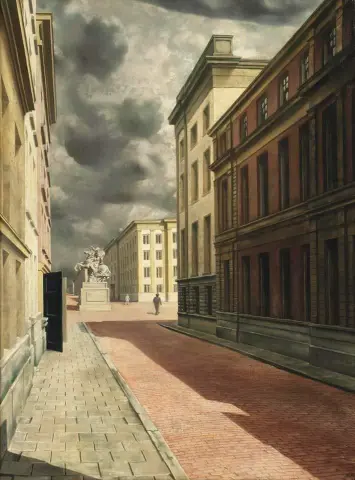 "Rua com Estátua - 1934"