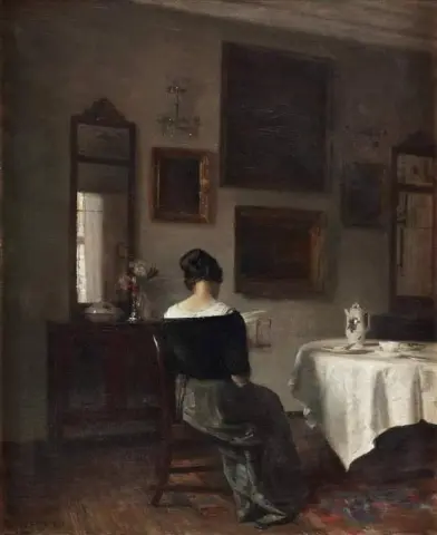 « À la table du petit déjeuner – 1891 »