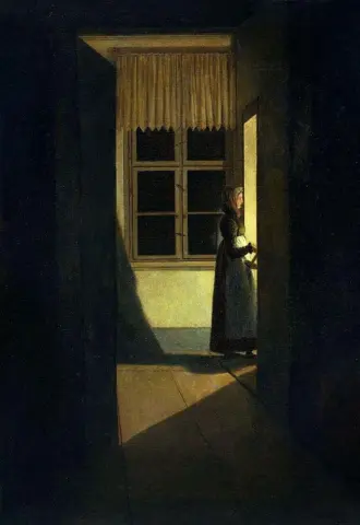 "촛대를 든 여자 - 1825"