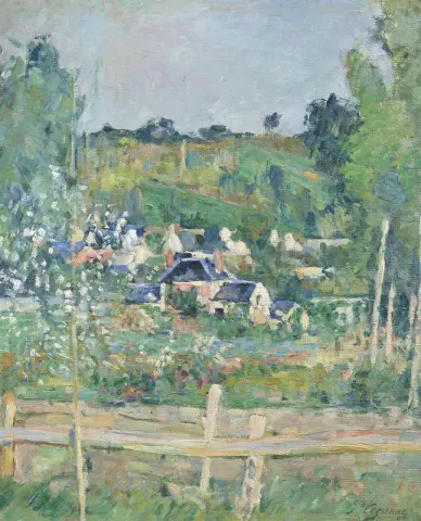 Uitzicht op Auvers-sur-oise La Barrière ca. 1873