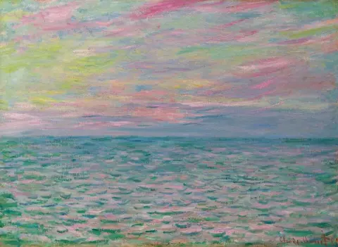 Atardecer en Pourville Pleine Mer 1882