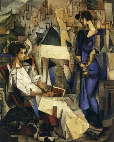 Retrato De Dos Mujeres - 1914
