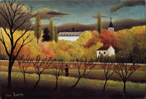 Paisaje con un campesino.