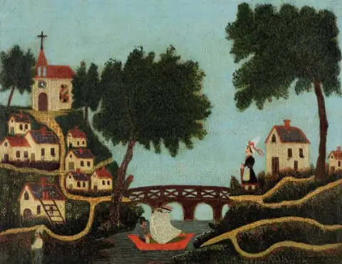 paisaje con un puente