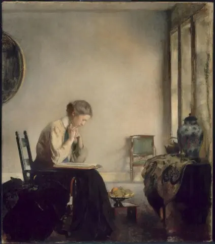 "Fille lisant - 1909"