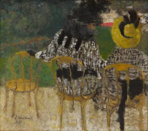 Dos mujeres en un parque público, 1895