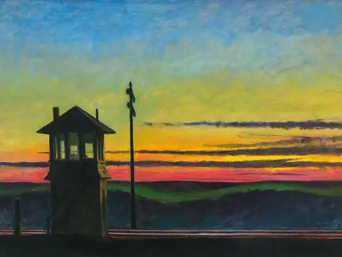 Järnvägens solnedgång 1929
