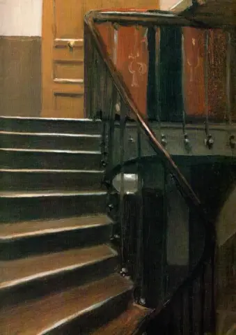 Trappa vid 48 Rue De Lille Paris 1906