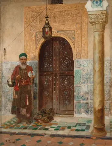 Un sant'uomo da un ingresso