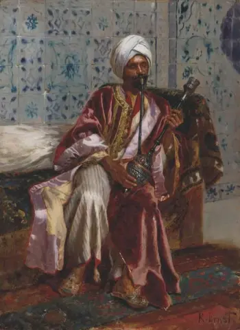 Fumatori arabi a Nargilah