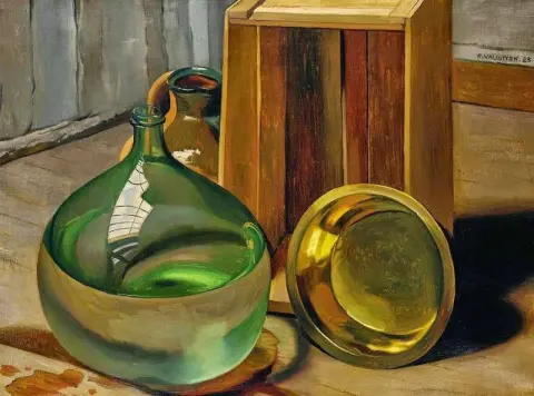 Dame-jeanne Et Caisse 1925