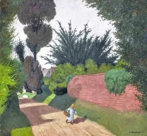 Path With Little Girl Carrying A Basket, 1911