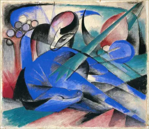 "Häst som sover - 1913"