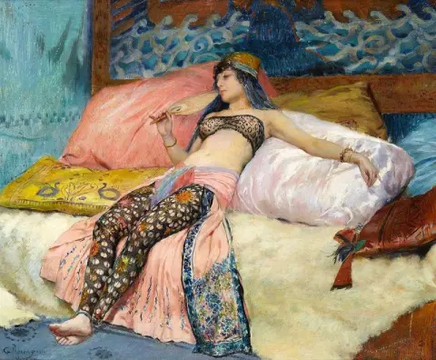 莎拉·伯恩哈特（Sarah Bernhardt）身着舞台服装