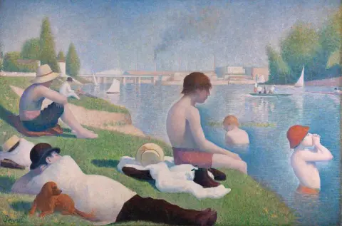 Купальщицы в Аньере - 1884 г.