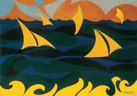 贾科莫·巴拉 (Giacomo Balla)，Linee Forze Del Mare 1919