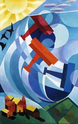 "Flying Over The Country - 1929"