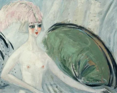 Οδαλίσκη με ροζ φτερό, 1921