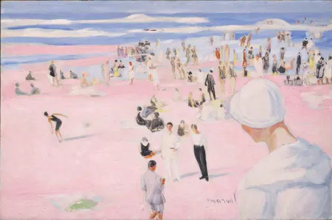 Ροζ παραλία, Côte des Basques, περ. 1923