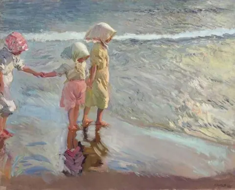 라스 트레스 에르마나스 엔 라 플라야, 1908년