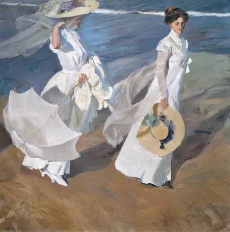 Strolling Along The Seashore, 1909