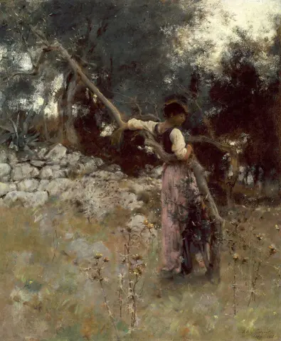罗西娜·费拉拉 (Rosina Ferrara) - 卡普里特卡普里岛女孩 1868