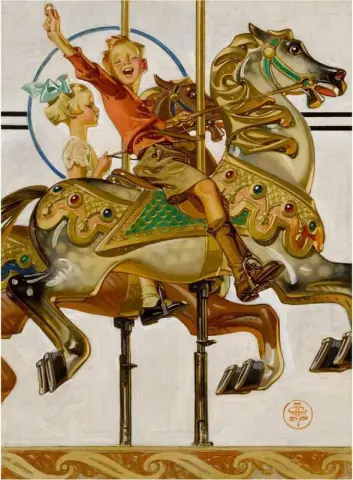 回転木馬に乗る 1930