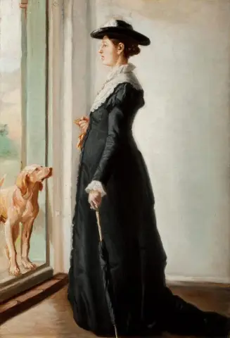 "Anna Ancher står i dörröppningen"