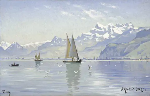 沃韦湖的景色