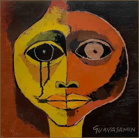 Oswaldo Guayasam N 女孩 S 头与黑泪