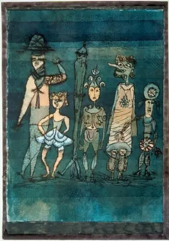 Masken Auf Der Wiese - 草地上的面具 1923