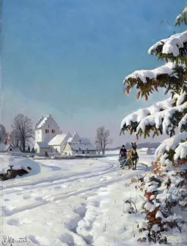 雪景中