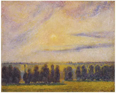 Sonnenuntergang in Eragny