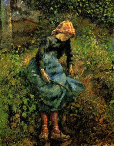Junges Mädchen mit einem Zauberstab