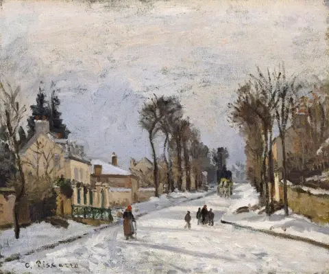 Die Straße von Versailles nach Louveciennes