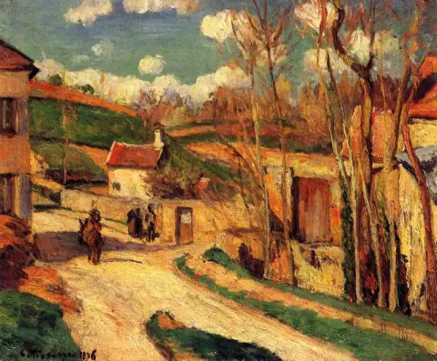 Eine Kreuzung in l'Hermitage, Pontoise