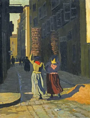 Femmes Portant De Corbeilles A Marseille 1901