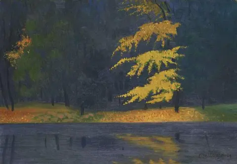 Le Lac Du Bois De Boulonge 1921