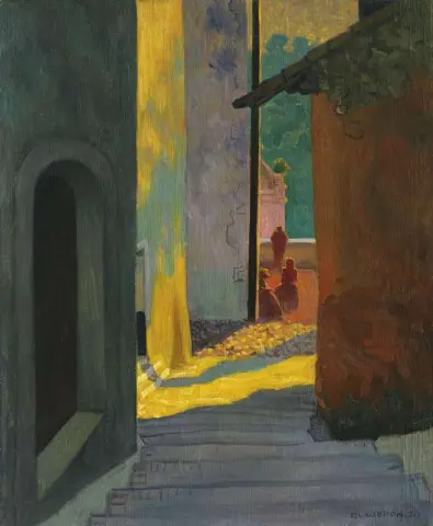 Vieille Rue De Cagnes Soleil Couchant 1920