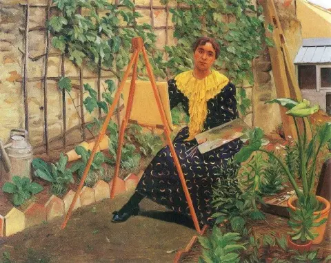 Young Girl Painting 1892