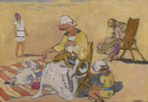 海滩高级时装，约 1915 年
