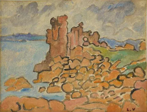 布列塔尼的岩石 1924