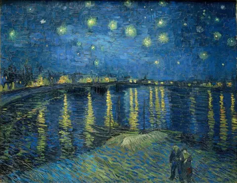 Starry night on the Rhone