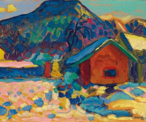 Winterstudie Mit Berg 1908