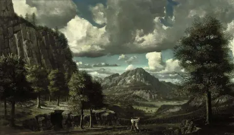 Paisagem com lutadores