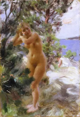浴后 1895