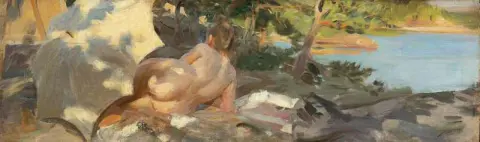达拉罗遮阳伞沐浴者